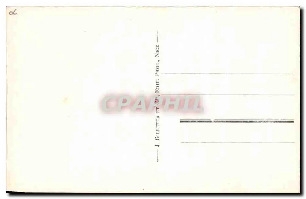 Viaduto do Lobo — Entradas das Gorges — A.M. — J. Gilletta, Nice - Verso