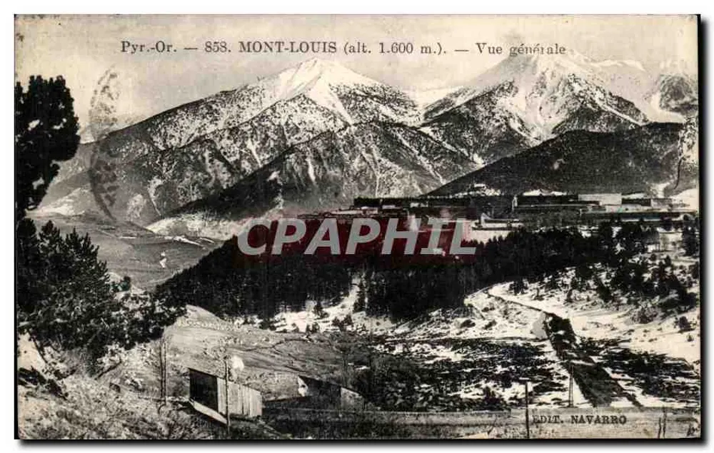 Mont-Louis (alt. 1.600 m.) — Vista geral — Edit. Navarro - Frente