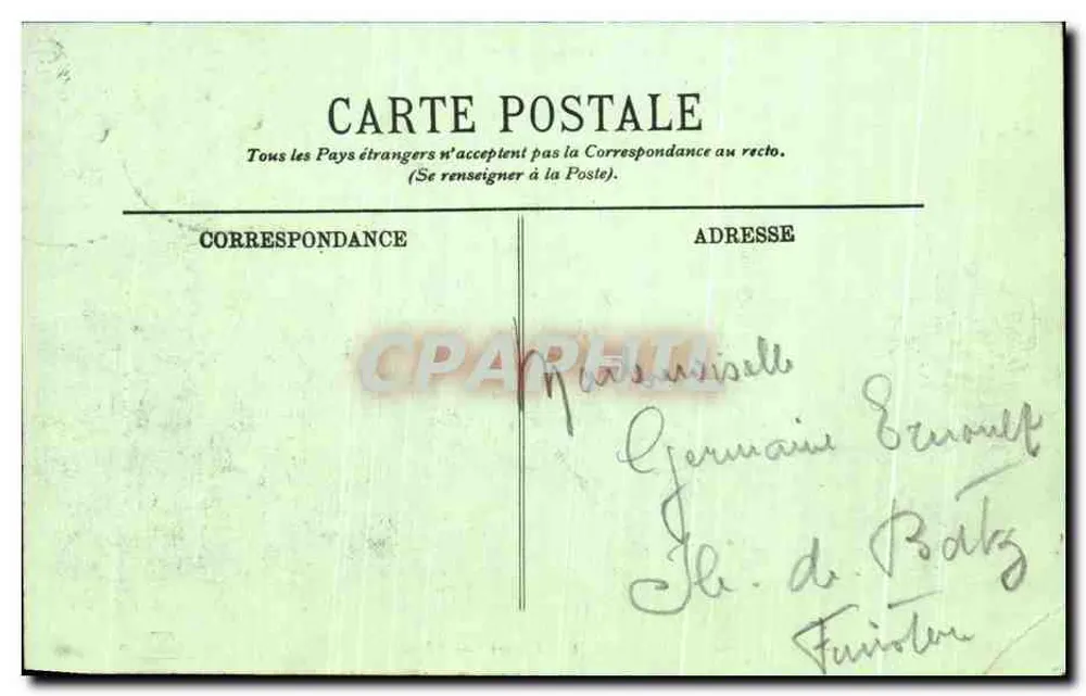 Paris (1º) — O Monumento de Gambetta e o Louvre — LL. - Verso