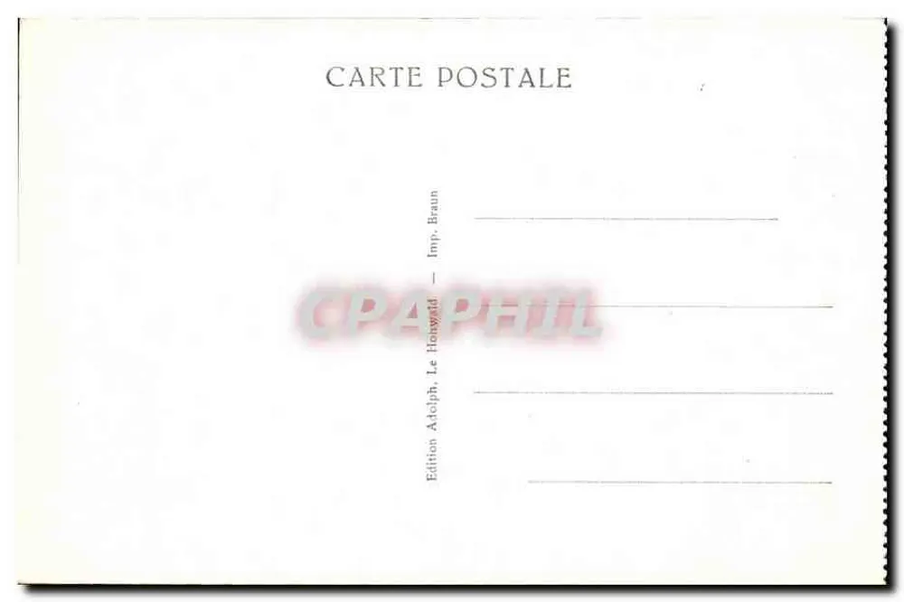 Le Hohwald — Vista para os grandes hotéis — Edição Adolph, Le Hohwald - Verso