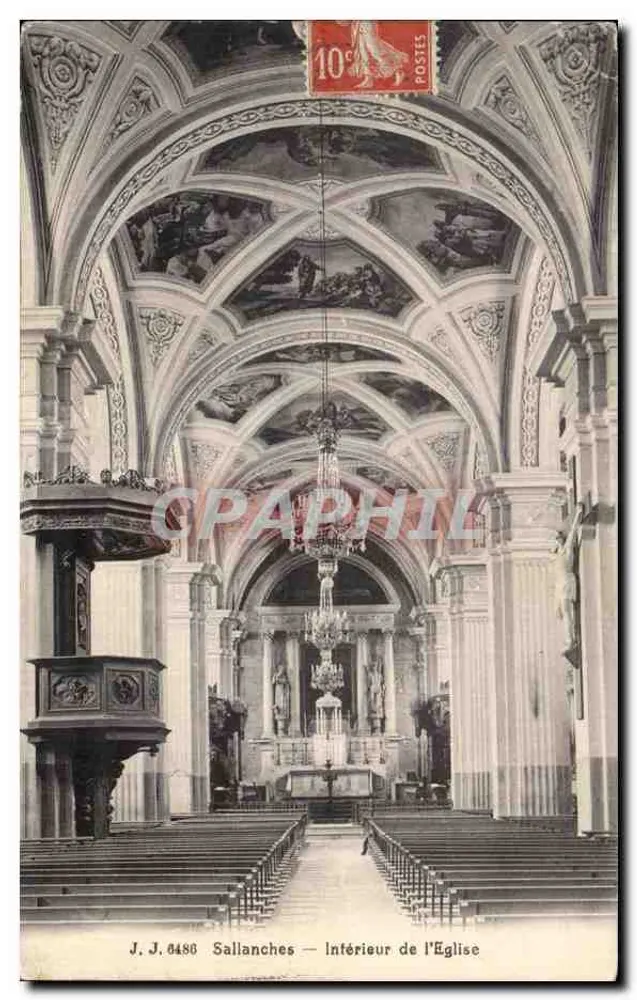 Sallanches — Interior da Igreja — J. J. 0486 - Frente