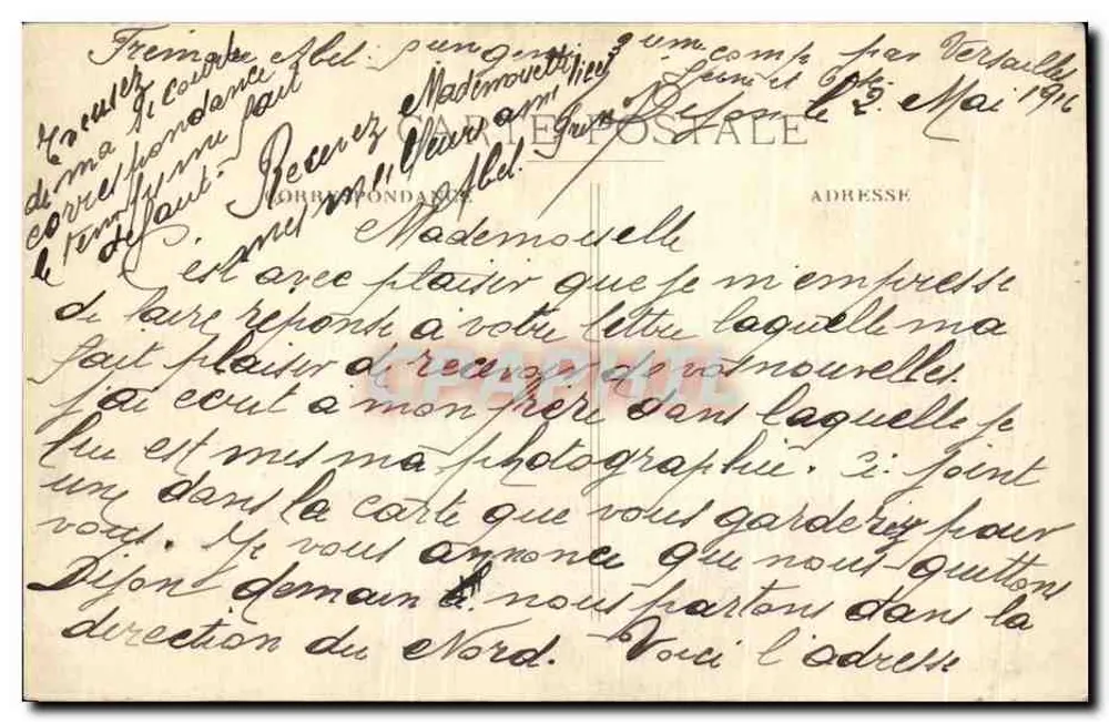 Dijon — Vista Geral — Editor C. P. A. n° 73 - Verso