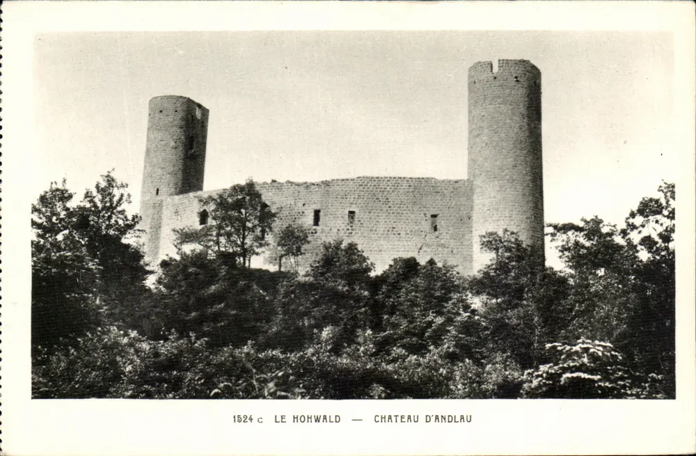 Le Hohwald — Zamek Andlau — Wydawnictwo Adolph Braun - Awers