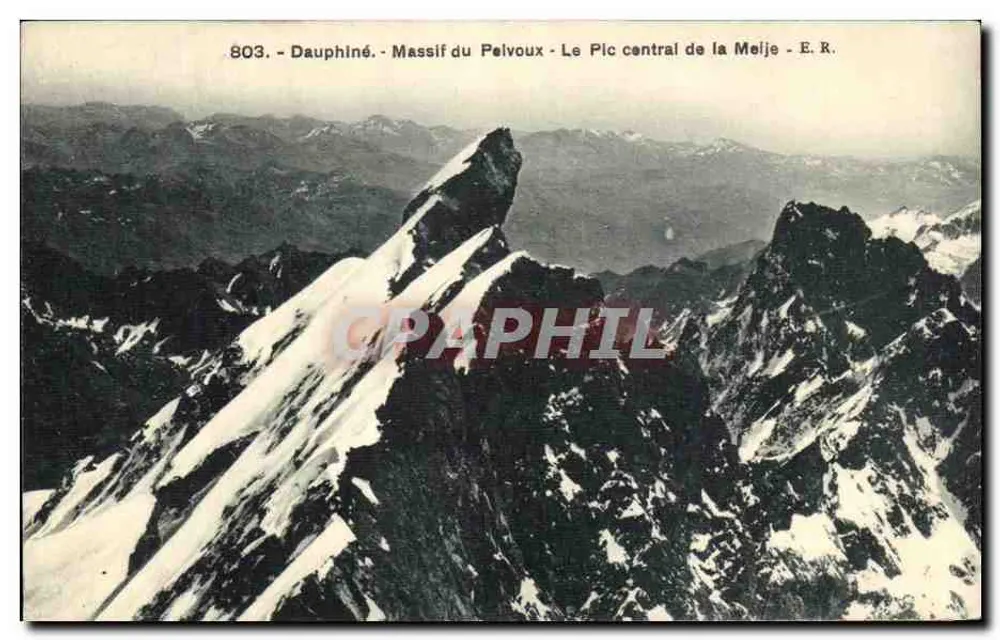 Massif du Pelvoux — Le Pic central de la Melje — E.R. — n°803 - Vorderseite