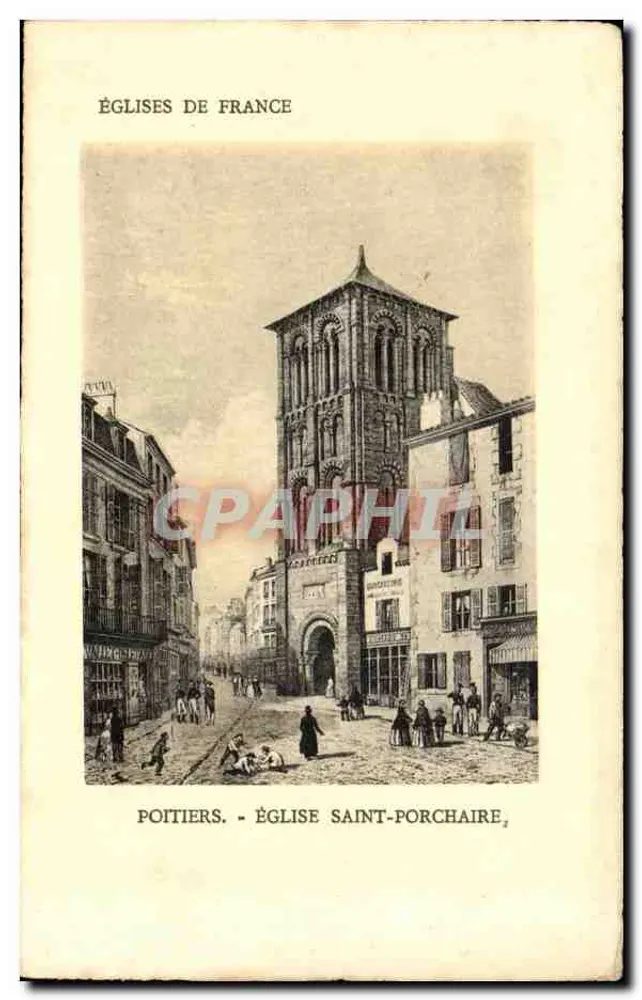 Poitiers - Kirche Saint-Porchaire — Kirchen Frankreichs, Ausgabe Supra, Port - Vorderseite