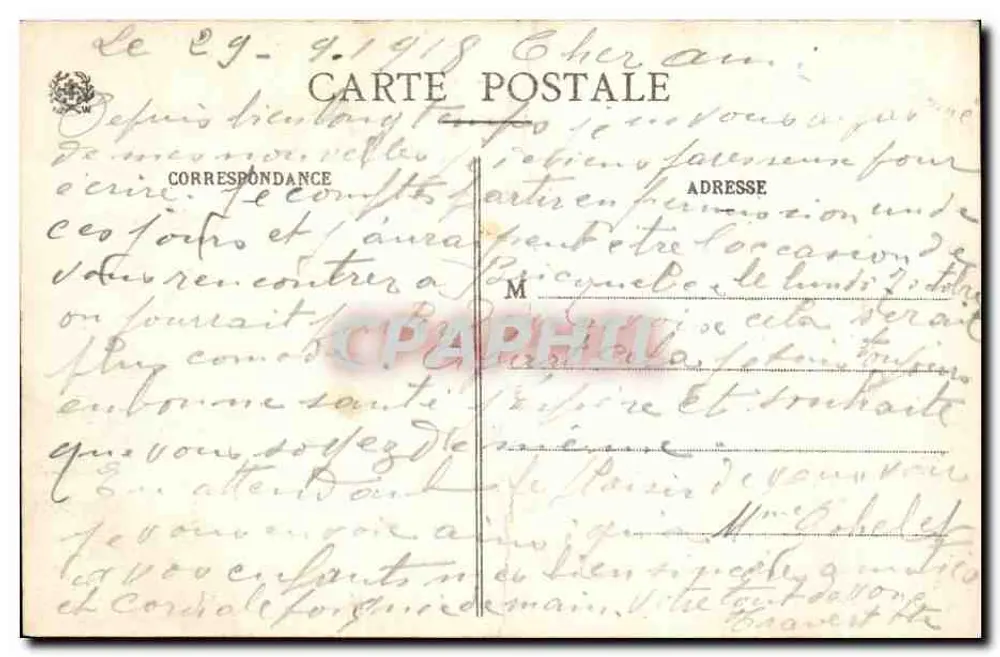 Mattaincourt (Vosges) — Avenue de la Gare — Ad. Weick Saint-Ime, n° 47084 - Verso