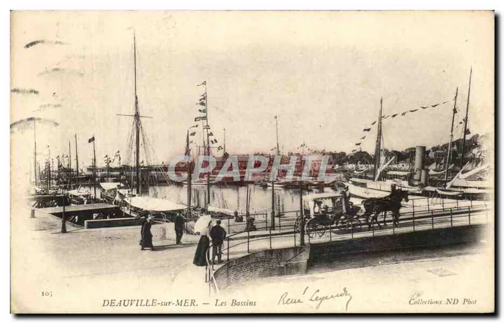 Deauville-sur-Mer — Die Bassins — Rene Legerduty - Vorderseite