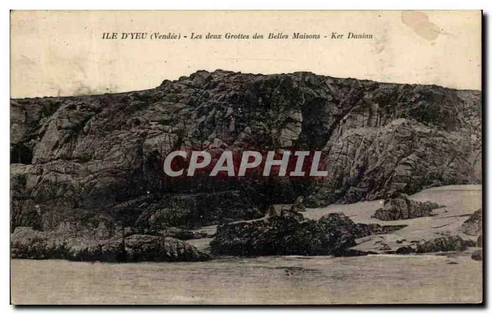 Insel Yeu (Vendée) — Les deux Grottes des Belles Maisons - Ker Daniau - Vorderseite