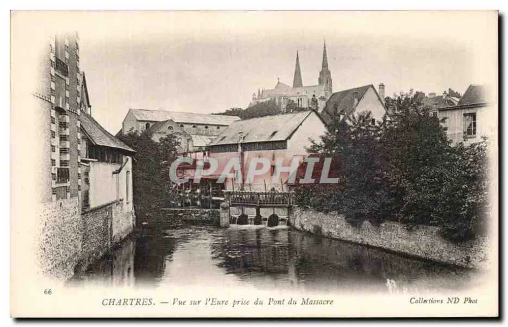 Chartres — Ansicht der Eure vom Pont du Massacre — Collections ND Phot - Vorderseite