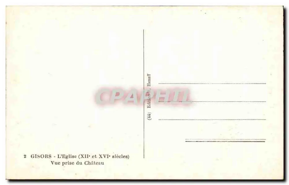 Gisors - Die Kirche (12. und 16. Jahrhundert) - Ansicht vom Schloss - Rückseite
