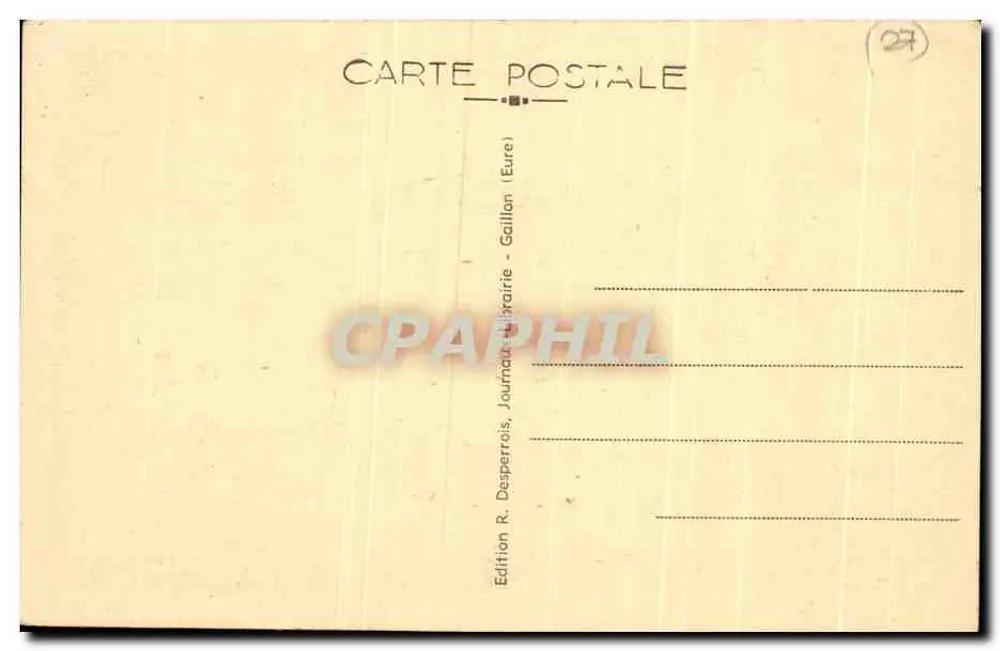 Gaillon (Eure) — Arcaden und Kapelle des alten Schlosses — Édition R. Desperrois, Journaux-Librairie - Rückseite
