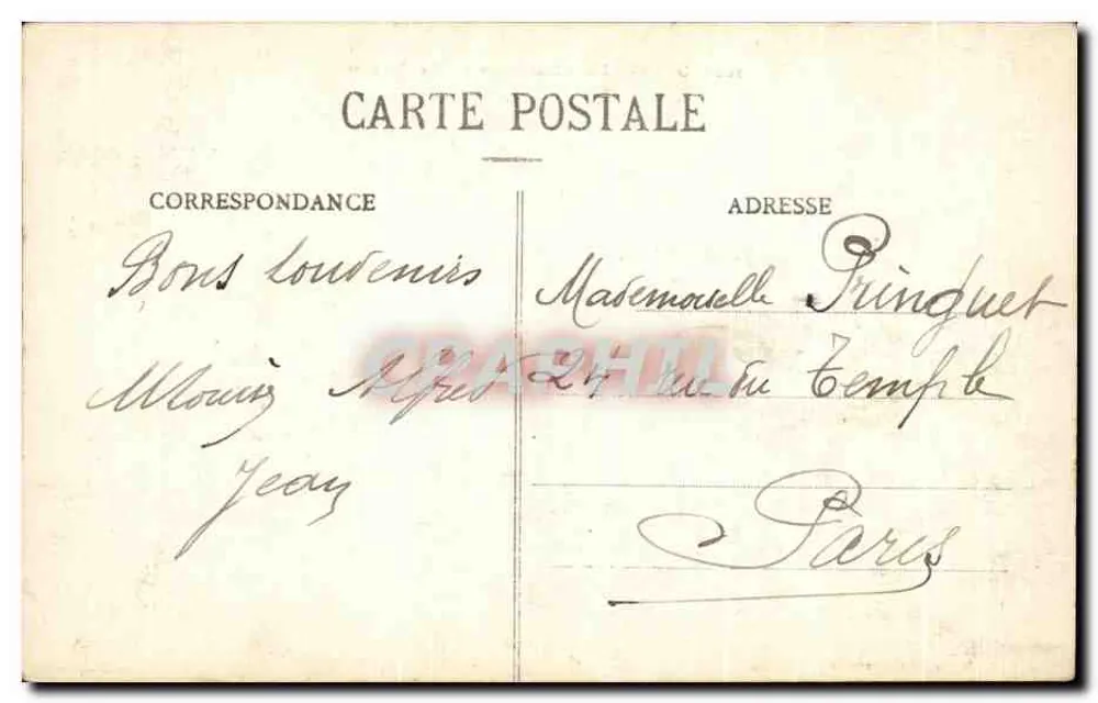 Granville — Uma onda no Pont Jacques — G. La Bouleuger, editor, Granville - Verso