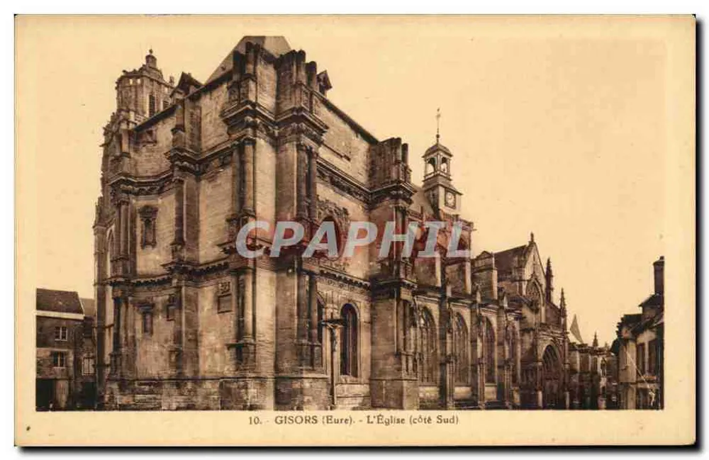 Gisors (Eure) — A Igreja (lado Sul) — L. Tournant, edição em Gisors - Frente