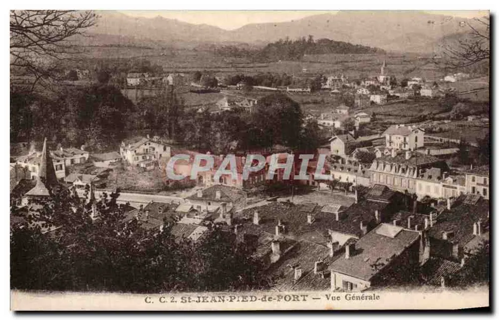 St-Jean-Pied-de-Port — Allgemeiner Blick — Carrache, Verlag Pau - Vorderseite