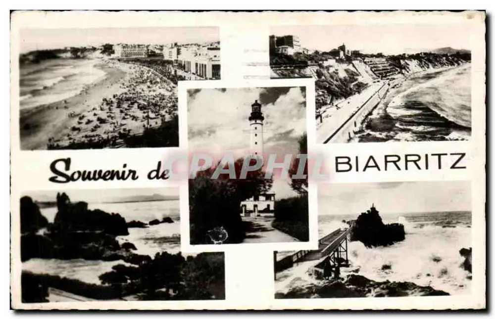 Biarritz — Lembrete de Biarritz — editor desconhecido, número de série não visível - Frente