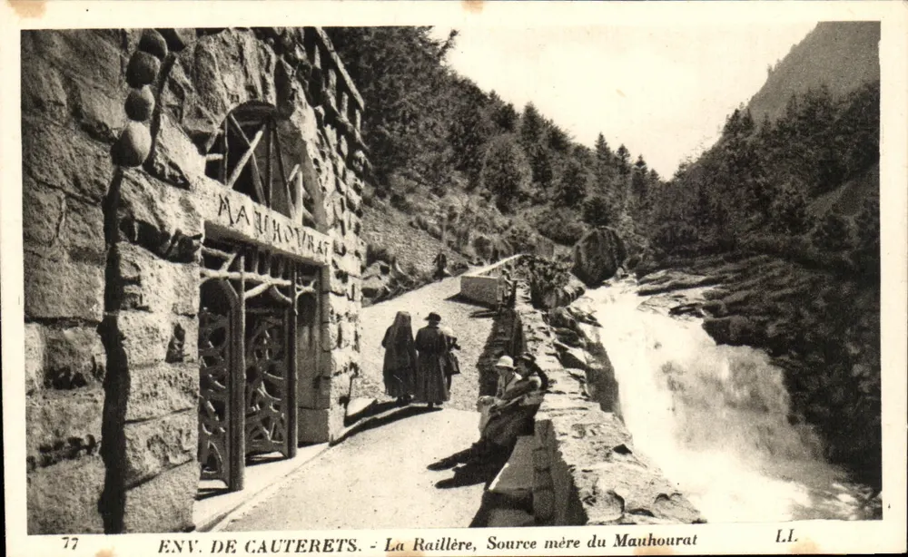 Env. de Cauterets - La Raillère, Fonte mãe do Mauthourat — L.I. n°77 - Frente