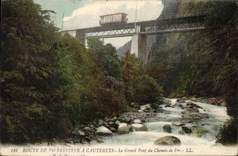 Strecke von Pierrefitte nach Cauterets — Großer Brücke der Eisenbahn — LL. — Nr. 1441 - Vorderseite