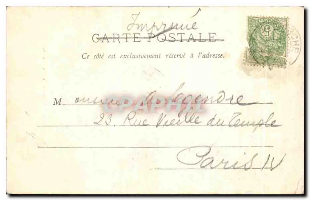 Orival-Elbeuf — Ansicht der Kapelle der Engländer — H. Adolphe Douty Verlag - Verlag: H. Adolphe Douty, Verlag - Seriennummer: 16/8601 - Rückseite