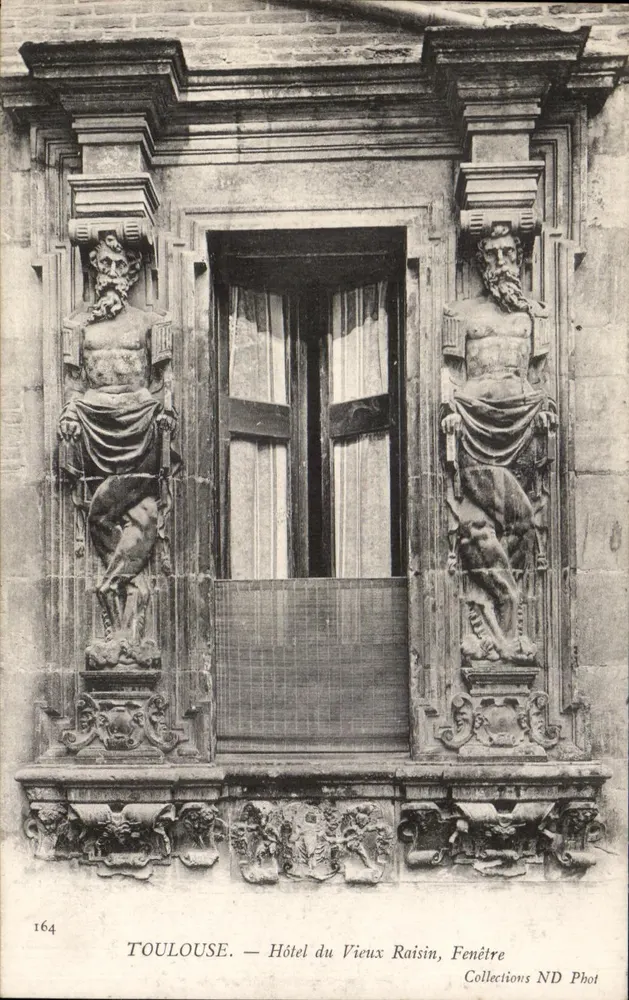 Toulouse — Hotel du Vieux Raisin, Fenster — Collections ND Phot, n° 164 - Vorderseite