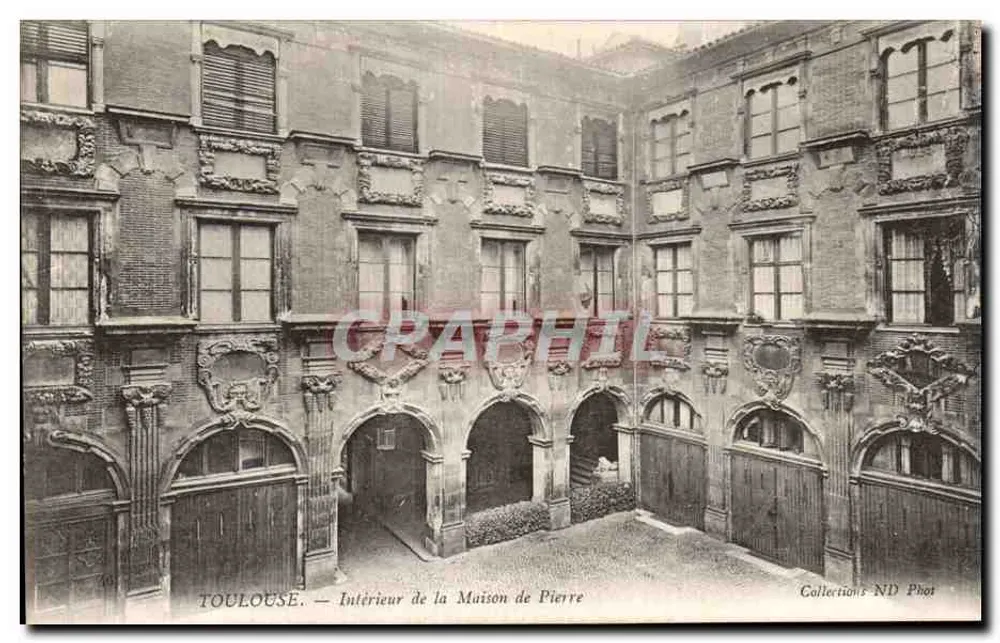 Toulouse — Interior da Casa de Pierre — Collections ND Phot - Frente