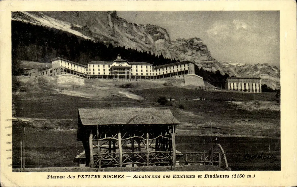 Plateau der PETITES ROCHES — Studenten-Sanatorium (1150 m.) — Verlag Codilouy - Vorderseite