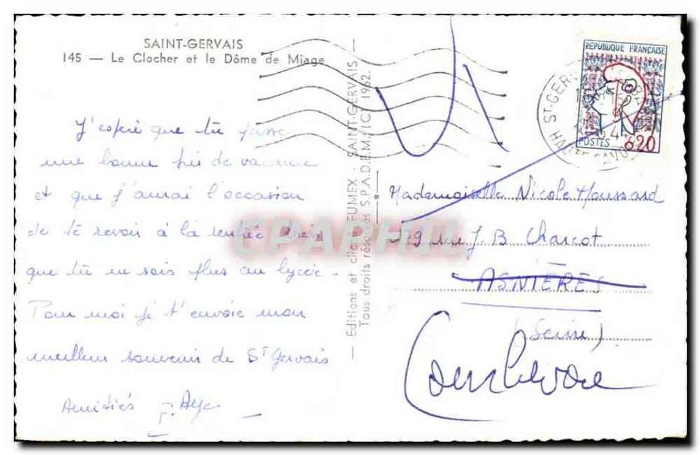 Saint-Gervais — O Sintral e o Domo de Miage — Edições Flah - Verso