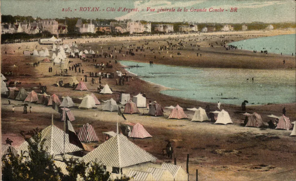 Royan - Côte d'Argent - Allgemeiner Blick auf die Grande Conche - BR - Vorderseite