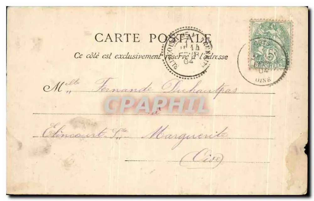 Cuts — Mairie et École des Garçons — éditeur La Picardie Illustrée, n°1 - Rückseite