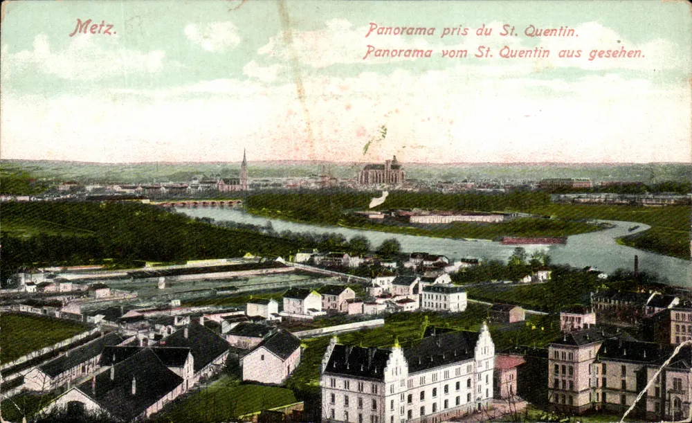 Metz — Panorama pris du St. Quentin — éditeur F. Conrard, Metz, n° 698 - Frente