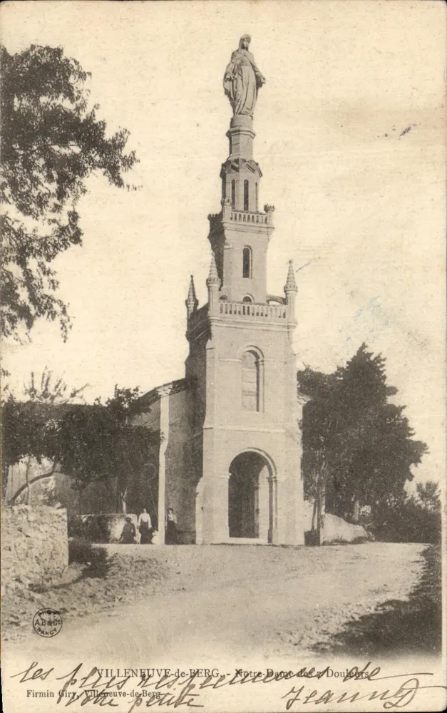 Villeneuve-de-Berg — Notre-Dame-des-Douleurs — Firmin Giry - Vorderseite