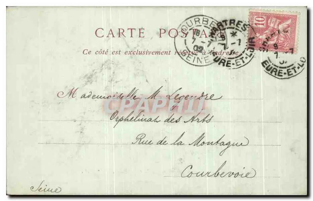 Kathedrale von Chartres — Fragment des Chorwegs, 16. Jahrhundert — Sammlung ND Phot - Rückseite
