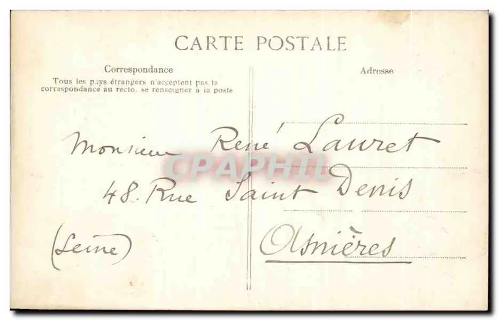 Rouen — Ansicht von L'Aubette aus der rue Préfontaine — E&D n°115 - Rückseite