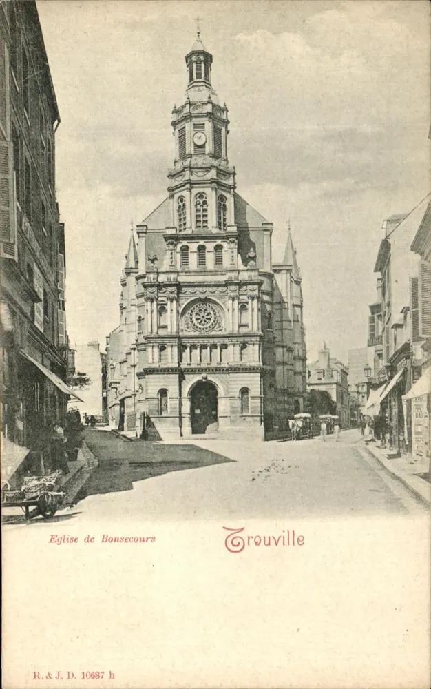 Igreja de Bonsecours — Trouville — R.&J.D. 10687 h - Frente