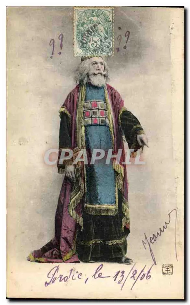 Retrato de um homem em traje oriental — editor 'Ouvrier' n°7 - Frente