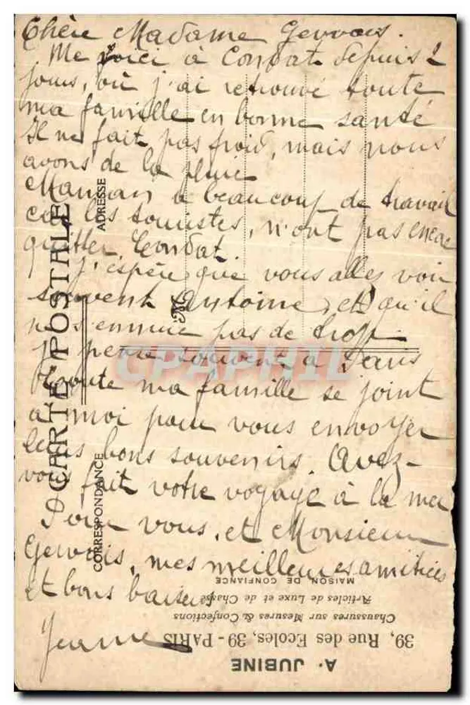 Poppies — scène de rivière avec château en arrière-plan — éditeur L. Wartien - Verso