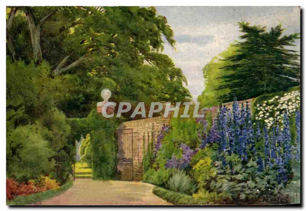 Jardim — Portão e trilha — Tuck's Post Card n°2389 - Frente