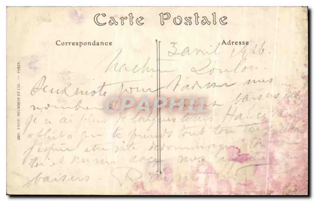 Kampagne 1914-1915 — Artilleriepark — Visé Paris N° 5. ND. Phot. - Rückseite