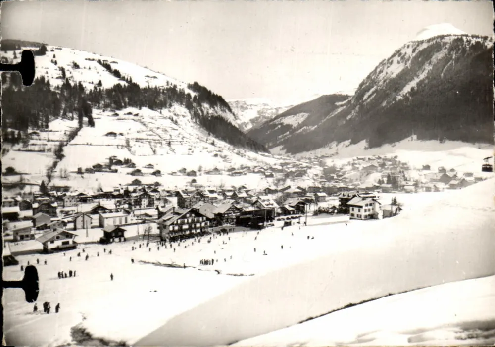 Morzine (Haute-Savoie) — Panoramablick und der Plenay Seilbahn — Verlag nicht sichtbar - Vorderseite