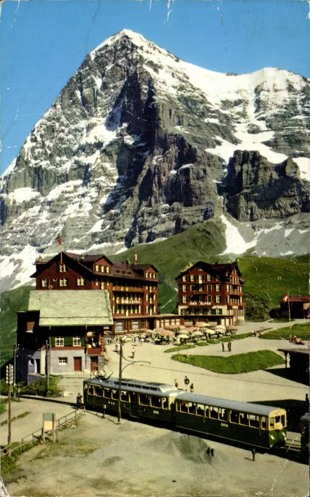 Eiger — vista do cume (3975 m) — Photoglob-Wehrli AG, Zürich, n°701 - Frente