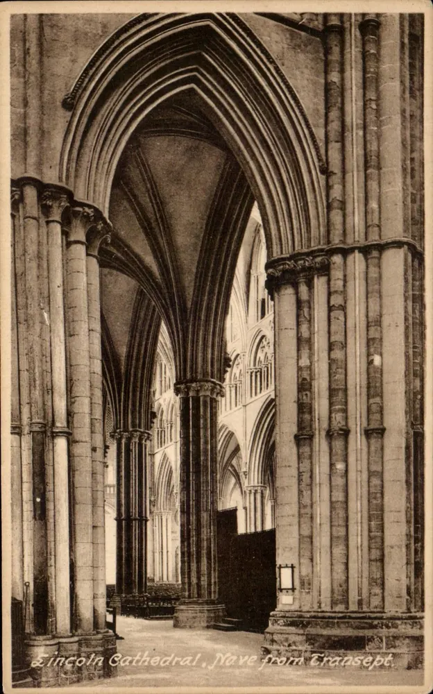Lincoln Cathedral — Nave aus dem Querhaus gesehen — S. Smith, Fotograf, Lincoln - Vorderseite
