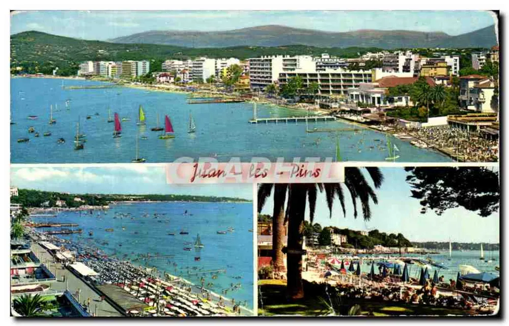 Juan-les-Pins — allgemeine Ansicht und Strand — Éditions « MAB » - Vorderseite