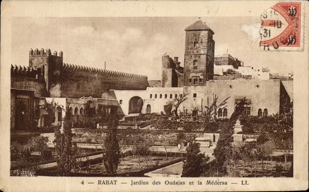 Rabat — Gärten der Oudajas und die Medersa — LL - Vorderseite