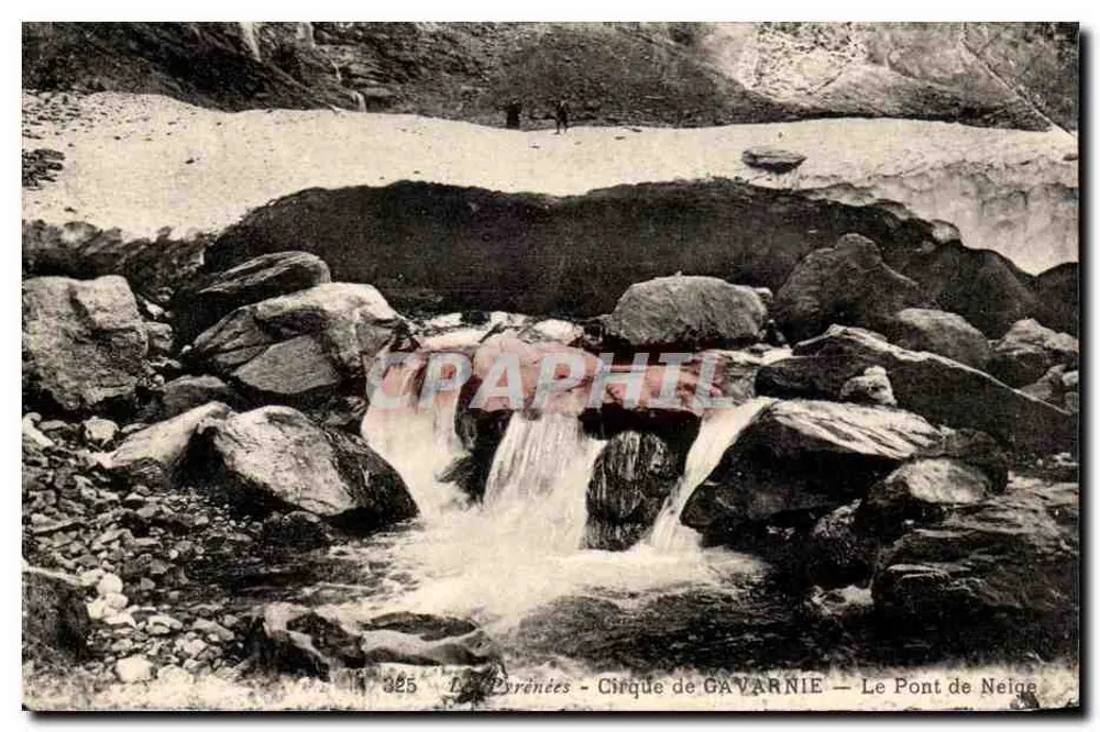 Os Pirineus - Cirque de GAVARNIE - O Ponte de Neve — n° 385 - Frente