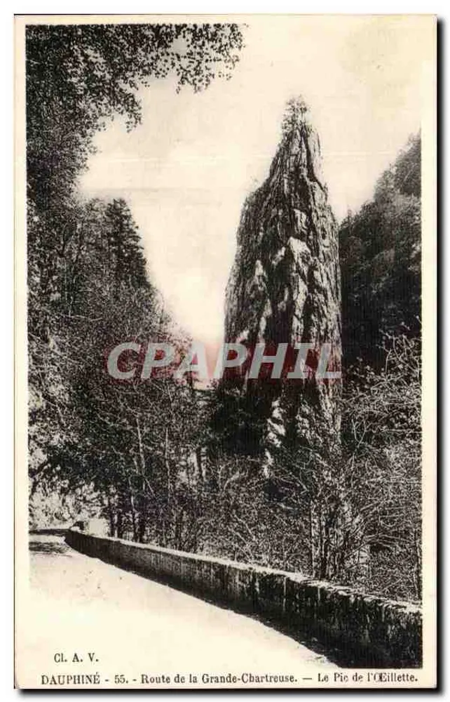 Dauphiné - Estrada da Grande-Chartreuse — O Pico do Olho de Serpente — Cl. A. V. n° 55 - Frente