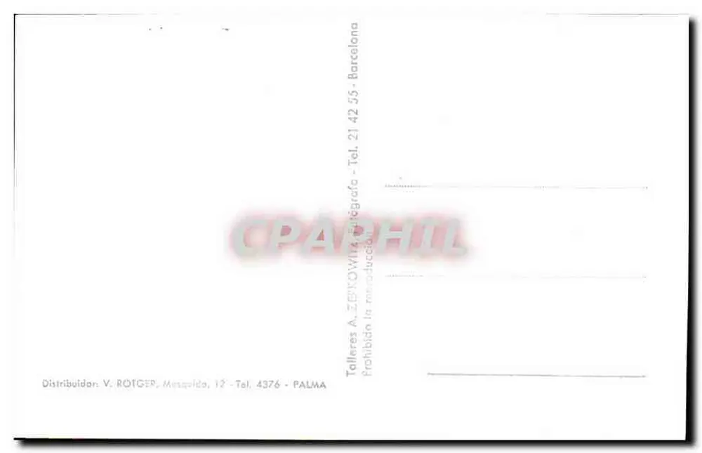 Rota Foradada (Miramar) — vista costeira — série 49, editor A. ZEKOWITZ - Verso