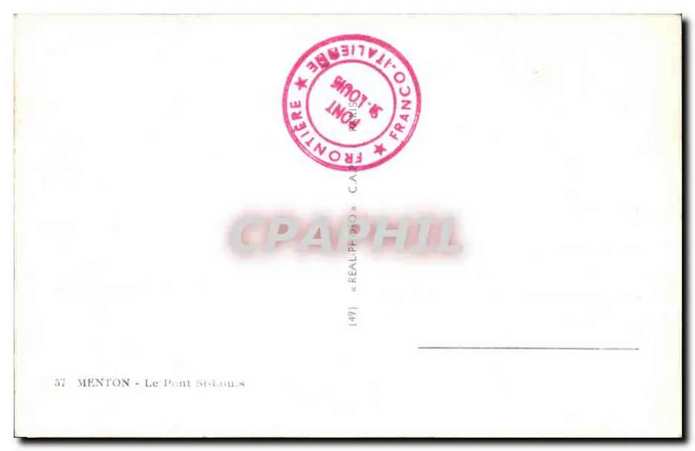 O Ponte Saint-Louis — Menton — editor CAP - Verso
