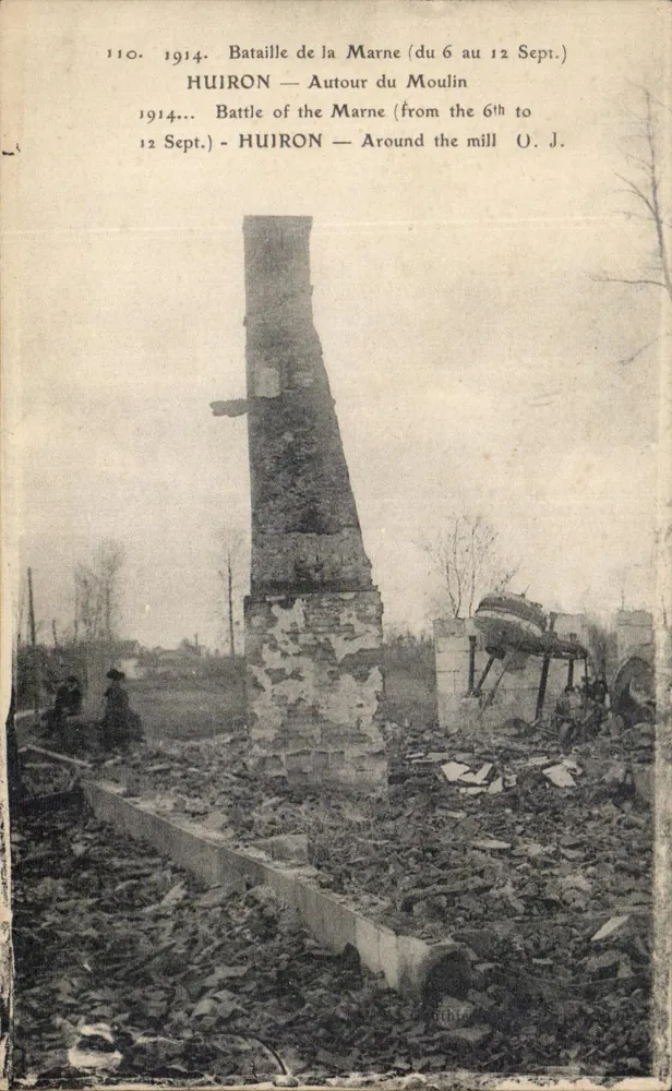 Huiron — Um den Mühlen — Schlacht bei der Marne (6. bis 12. Sept. 1914) — O.J. - Vorderseite