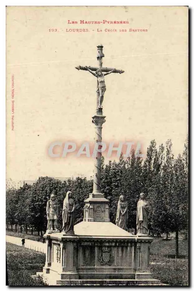 Lourdes - A Cruz dos Bretões — Phototype Langlois, Toulouse, n°193 - Frente