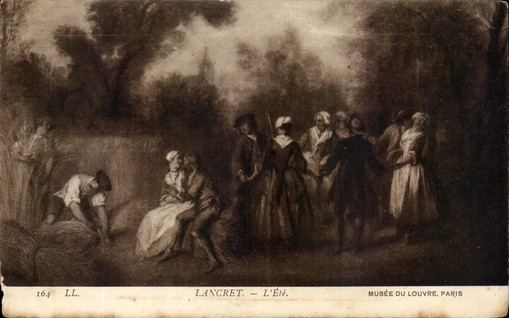 Lancret — A Primavera — Museu do Louvre, Paris - Frente