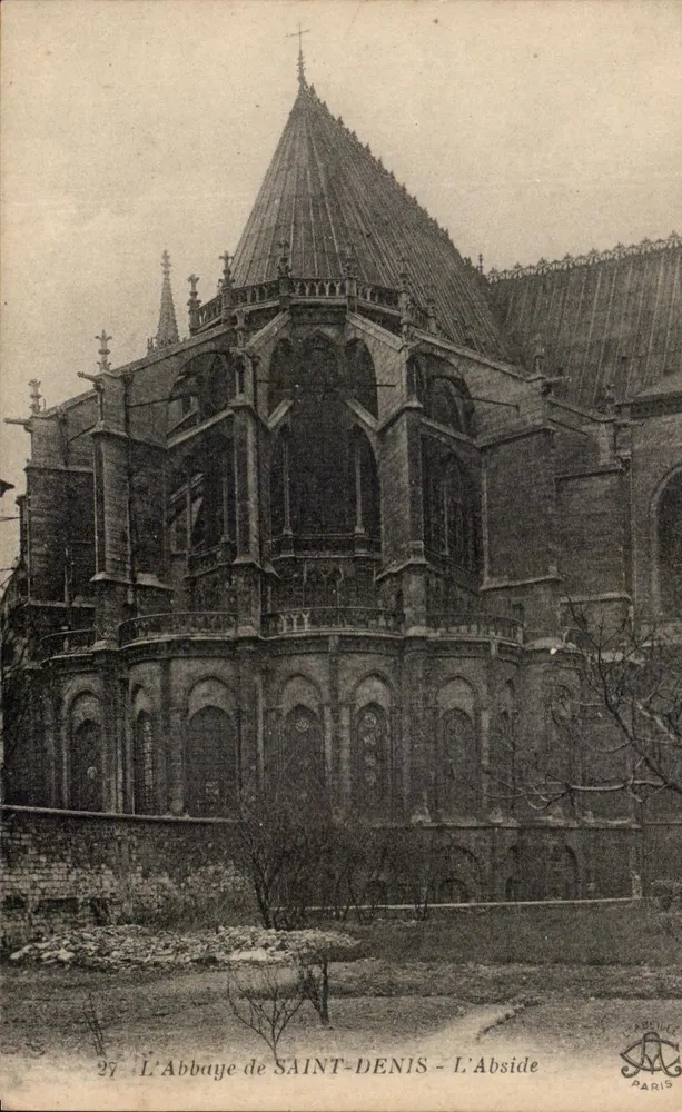 A Abadia de SAINT-DENIS - A Abside — editor: A. PAPILLE, PARIS - Frente